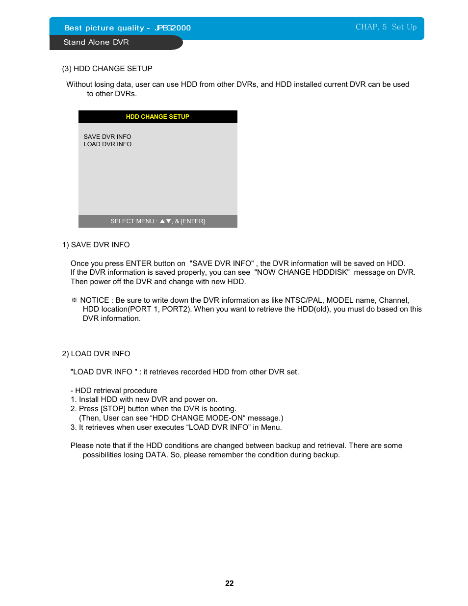 Maxtor 16Channel Stand Alone DVR User Manual | Page 23 / 59