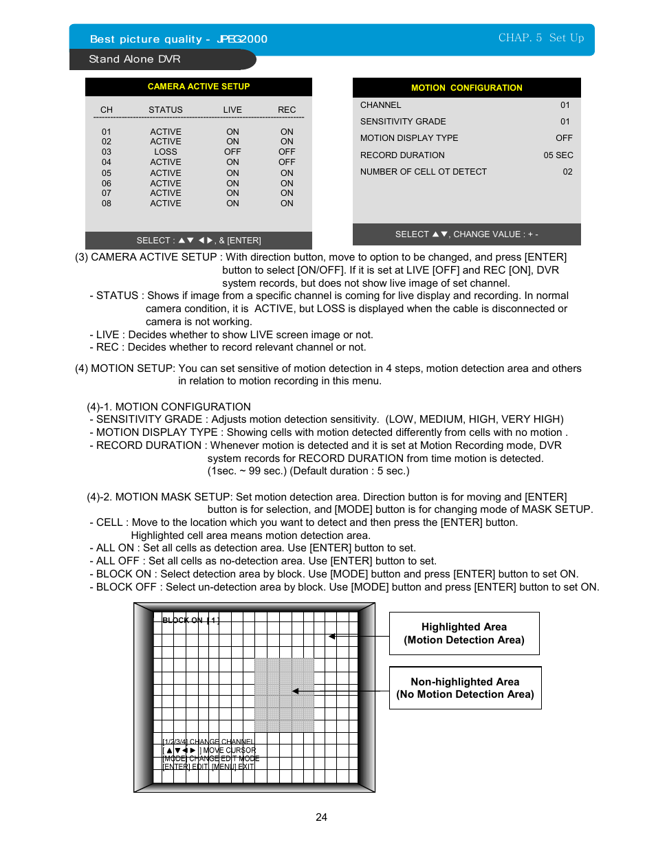 Maxtor 16Channel Stand Alone DVR User Manual | Page 25 / 59