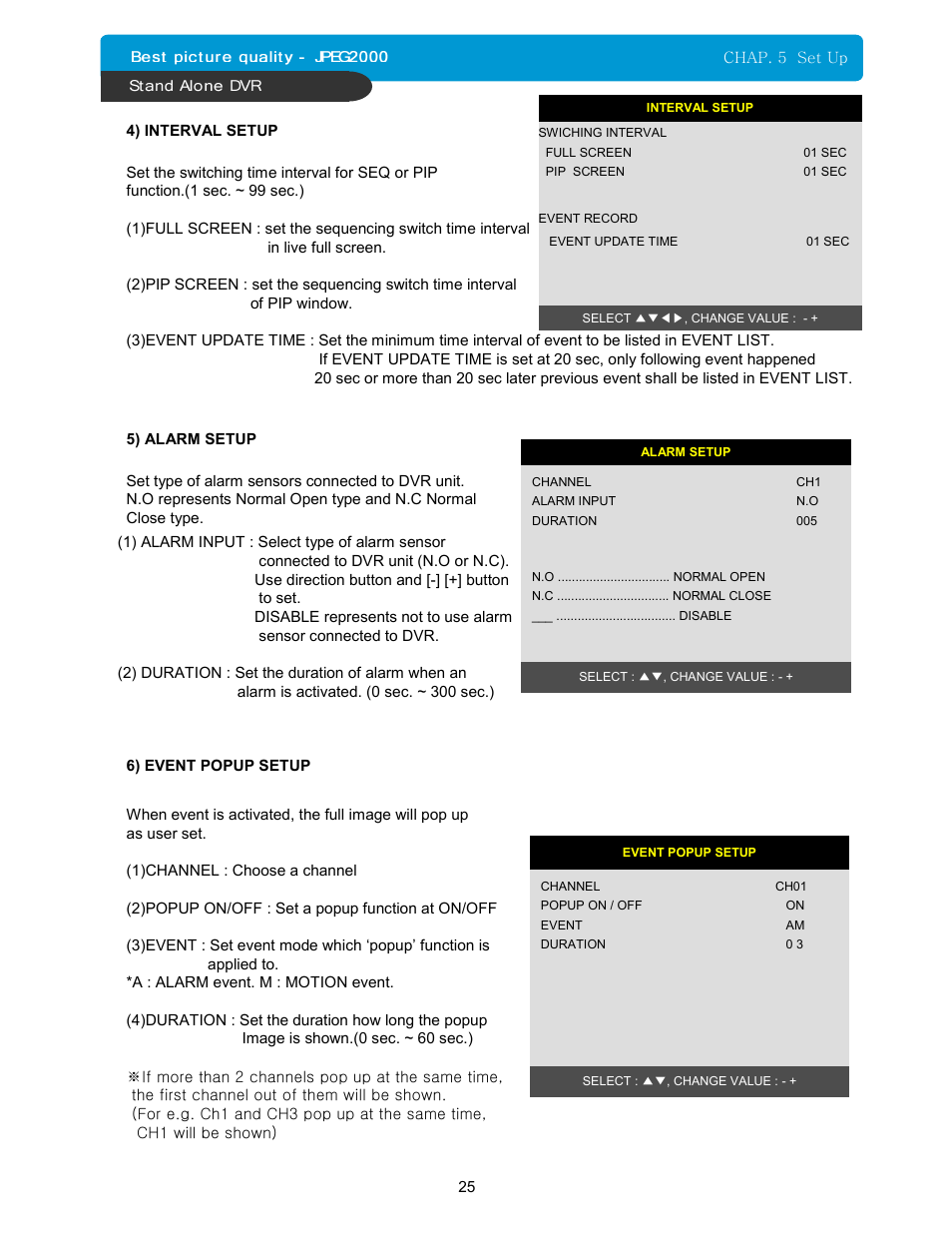 Maxtor 16Channel Stand Alone DVR User Manual | Page 26 / 59