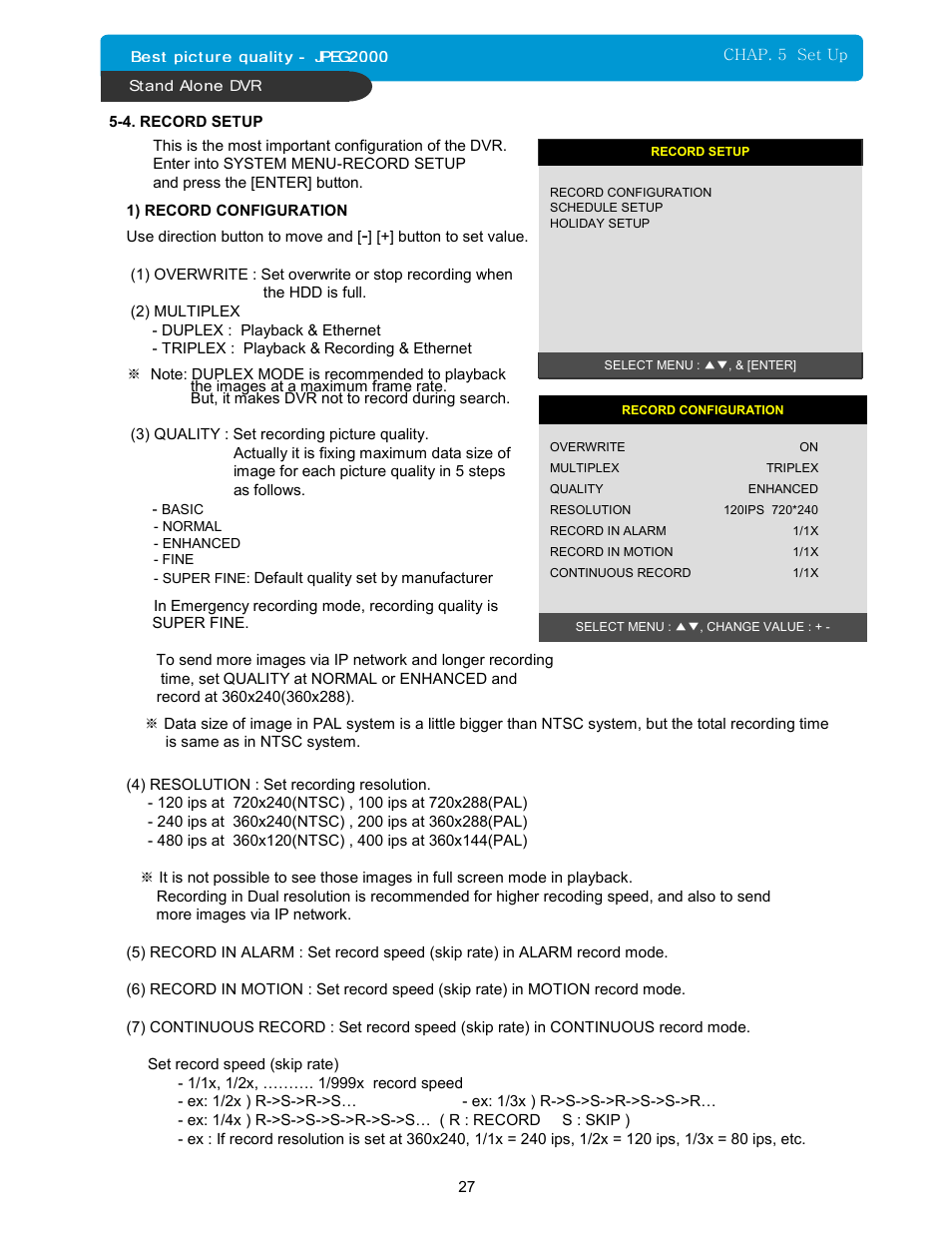 Maxtor 16Channel Stand Alone DVR User Manual | Page 28 / 59