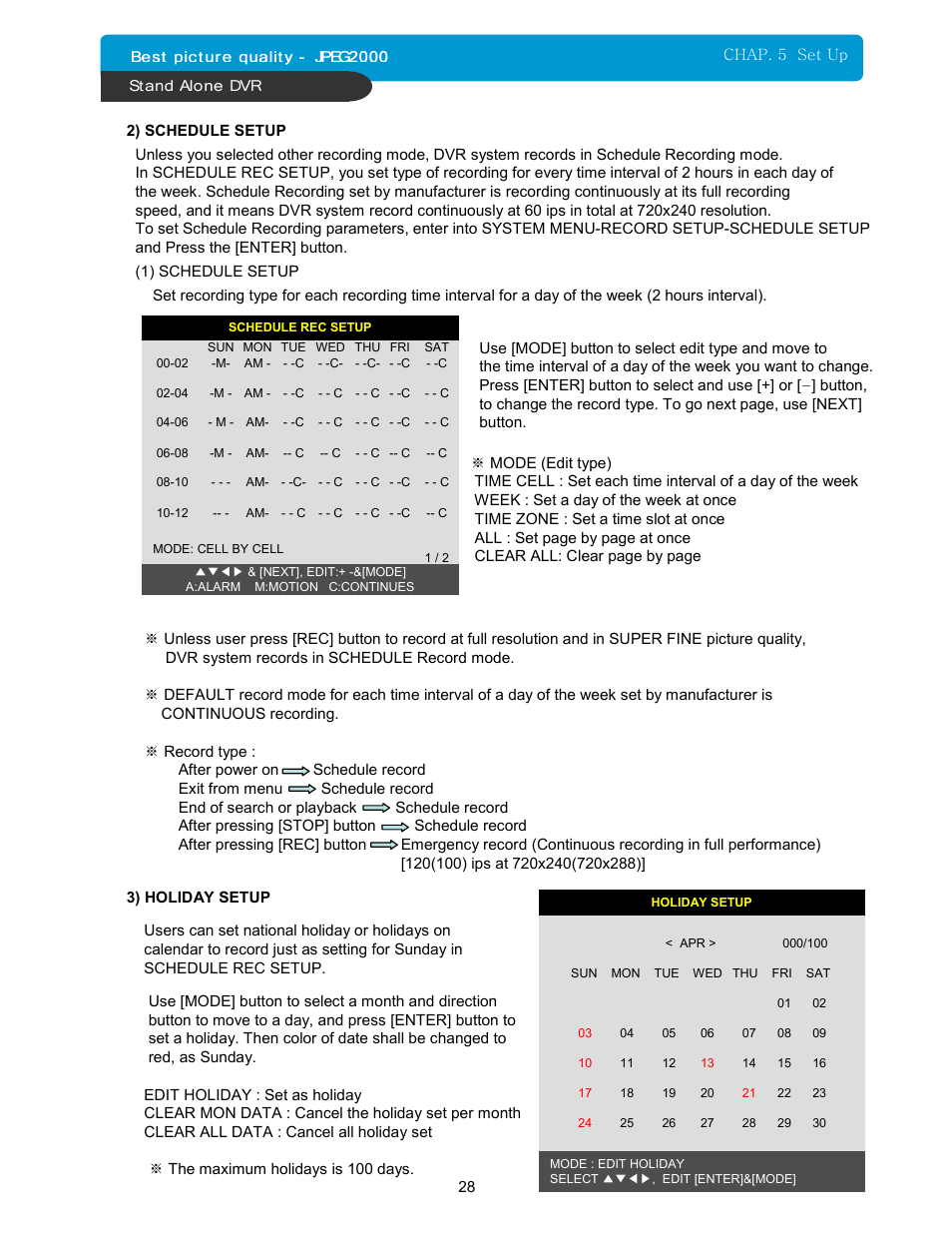 Maxtor 16Channel Stand Alone DVR User Manual | Page 29 / 59