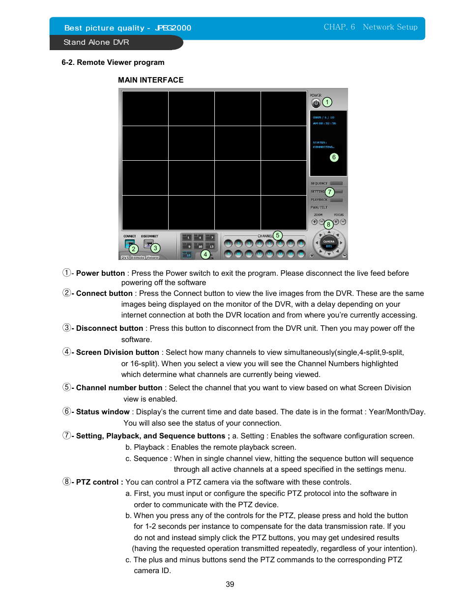 Maxtor 16Channel Stand Alone DVR User Manual | Page 40 / 59