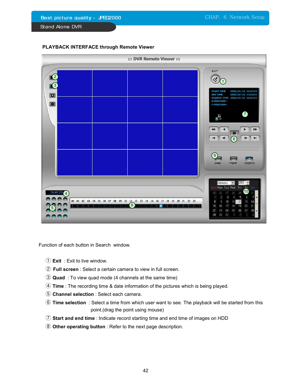 Maxtor 16Channel Stand Alone DVR User Manual | Page 43 / 59
