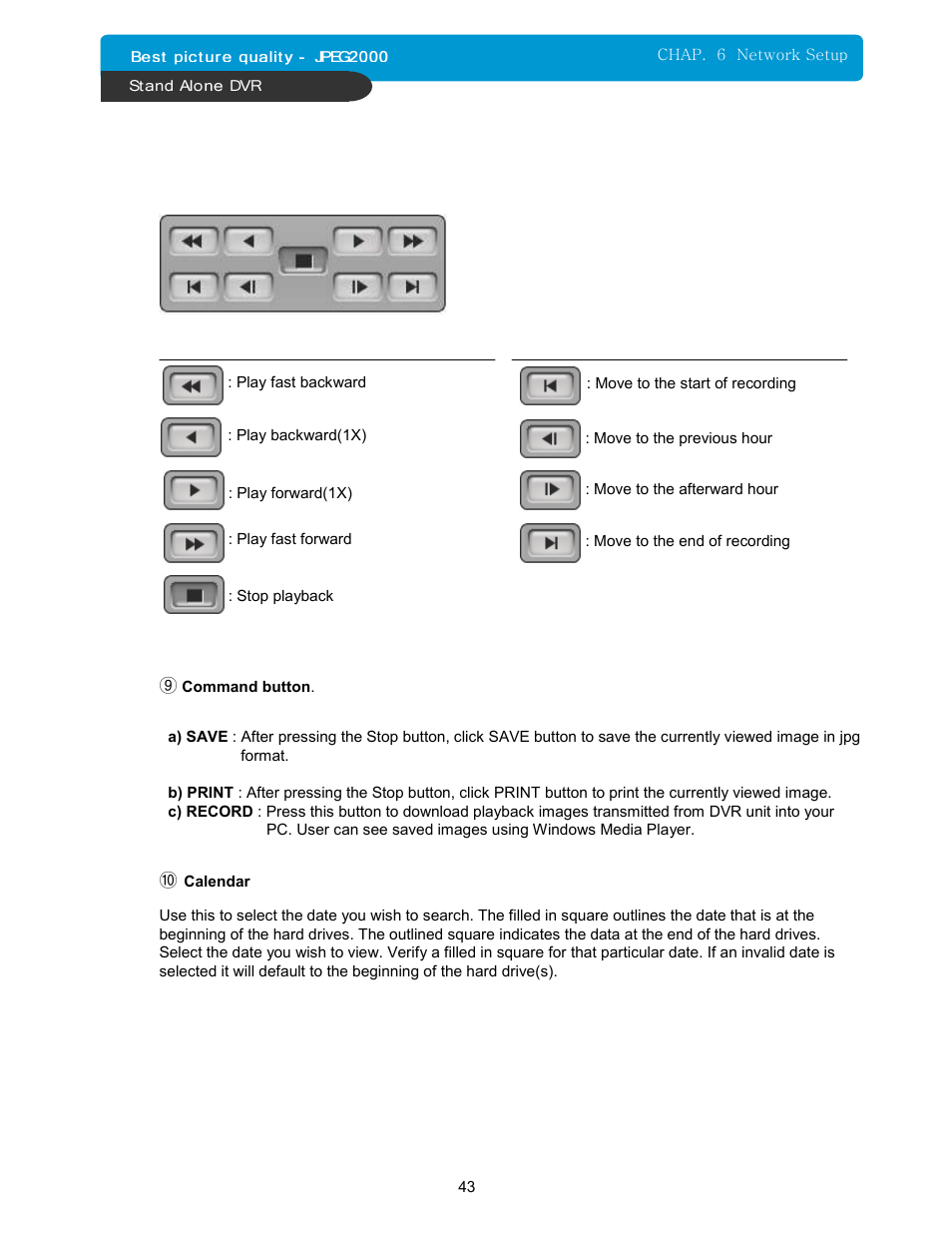 Maxtor 16Channel Stand Alone DVR User Manual | Page 44 / 59