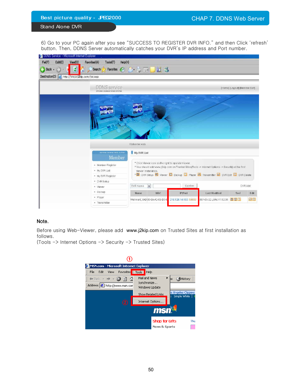 Maxtor 16Channel Stand Alone DVR User Manual | Page 51 / 59
