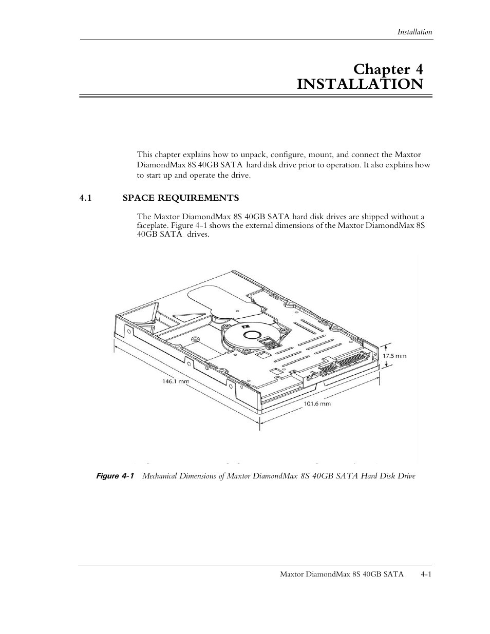 Chapter 4 installation | Maxtor Computer Drive User Manual | Page 24 / 67