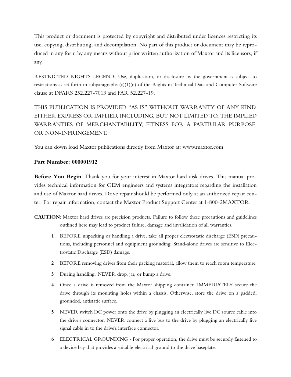 Maxtor Computer Drive User Manual | Page 3 / 67