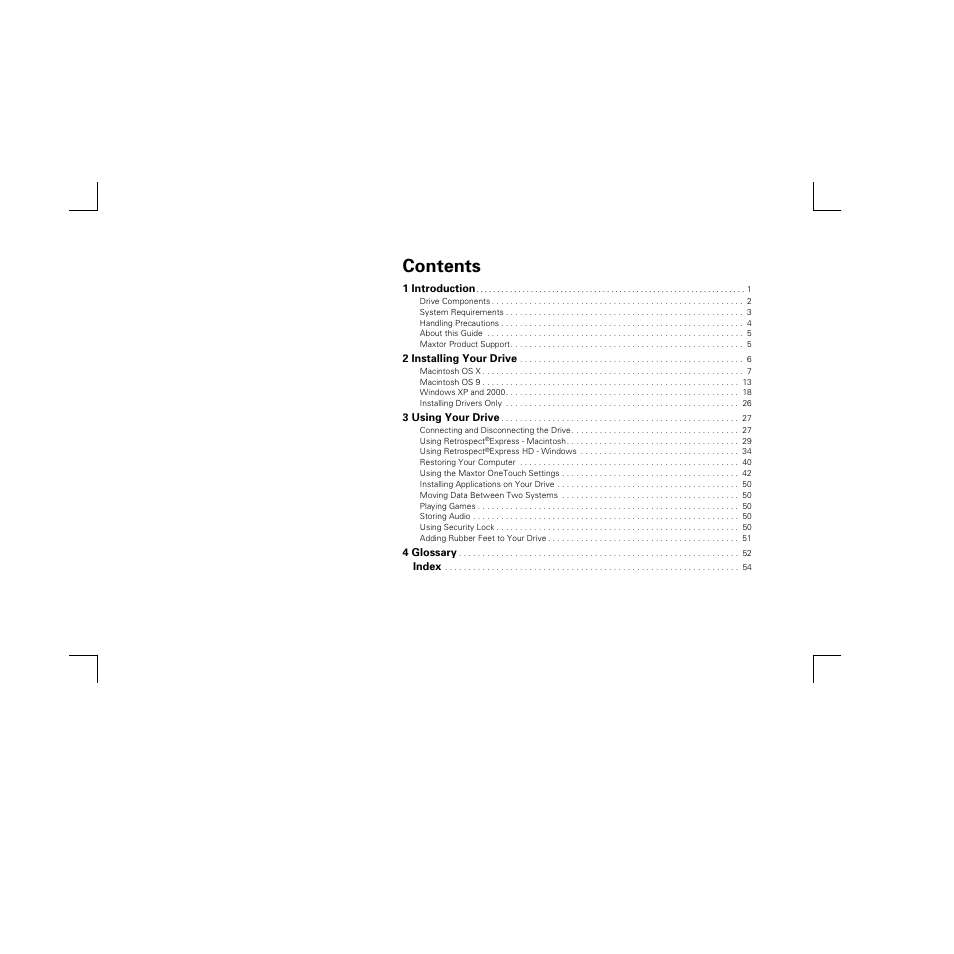 Maxtor FireWire 800 User Manual | Page 2 / 57