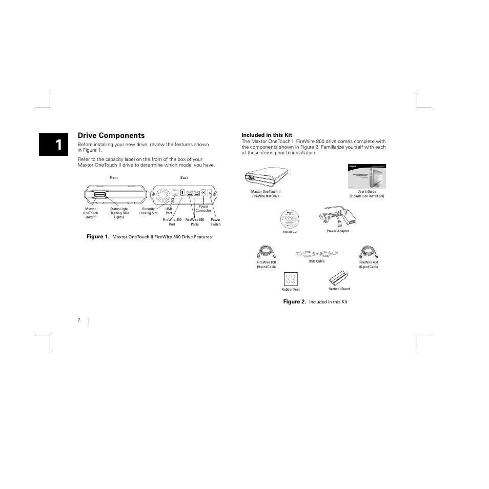Maxtor FireWire 800 User Manual | Page 4 / 57