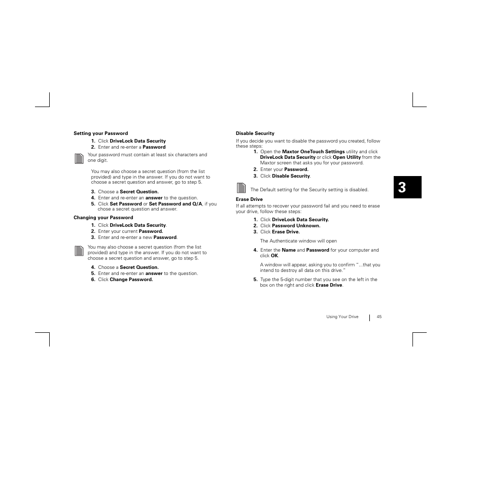 Maxtor FireWire 800 User Manual | Page 47 / 57