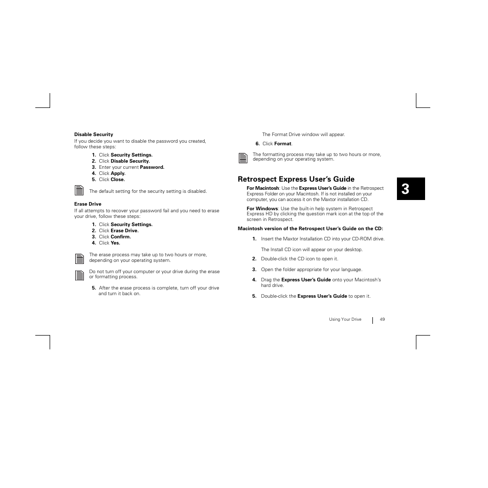 Retrospect express user’s guide | Maxtor FireWire 800 User Manual | Page 51 / 57