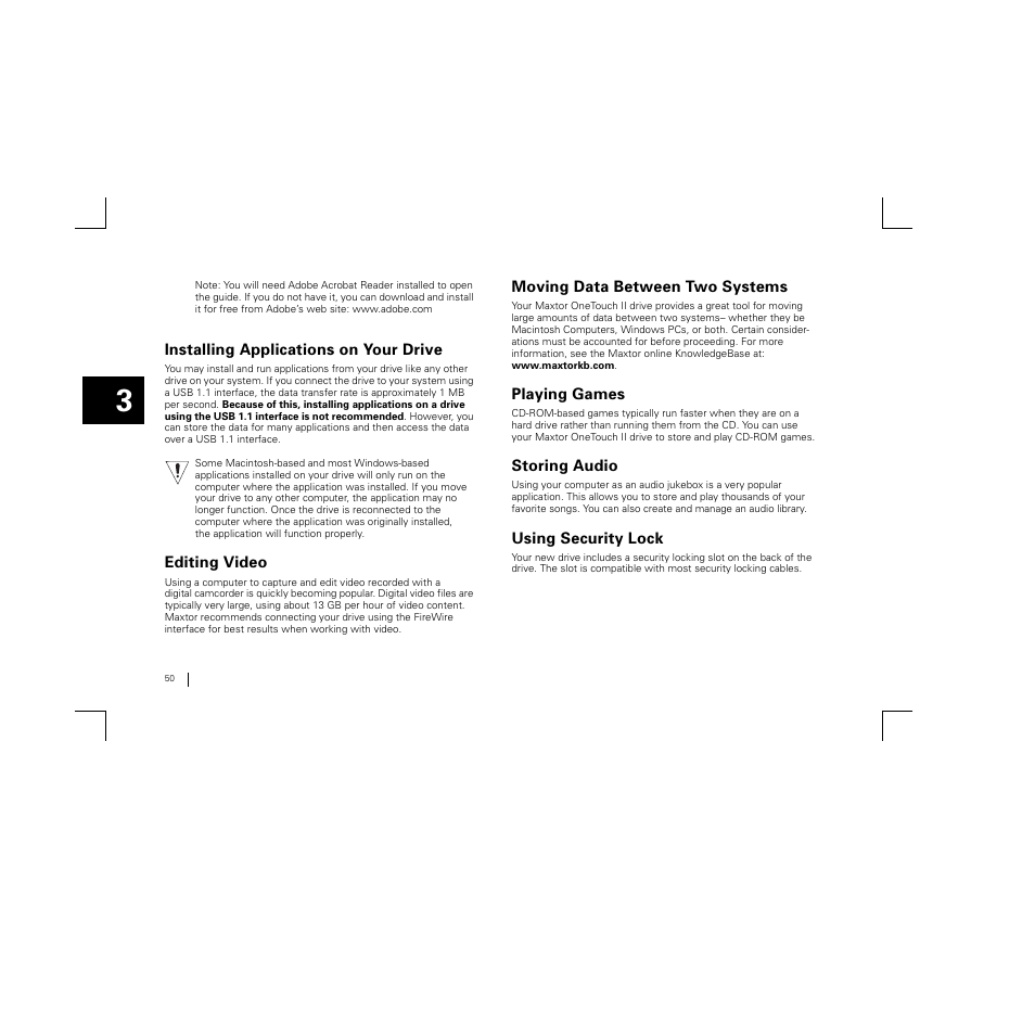 Maxtor FireWire 800 User Manual | Page 52 / 57
