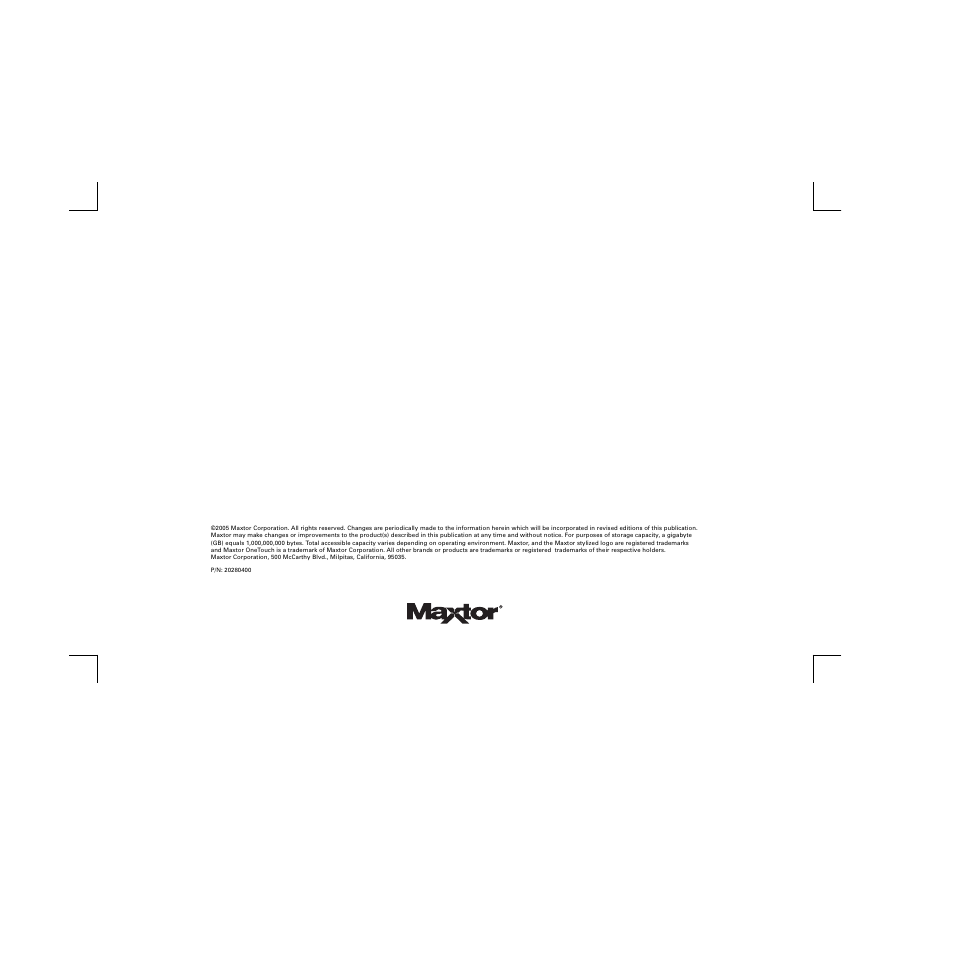 Copyright | Maxtor FireWire 800 User Manual | Page 57 / 57