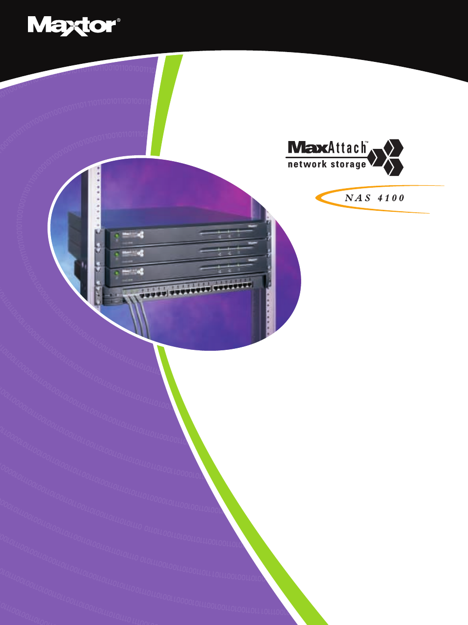 Maxtor MaxAttach NAS 4100 User Manual | 2 pages