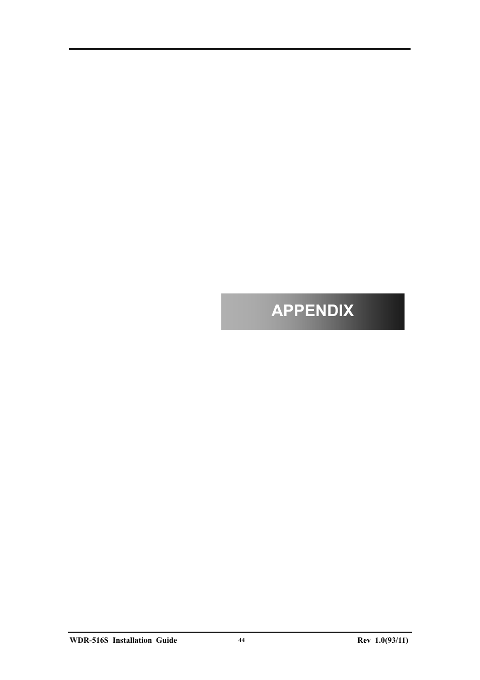 Appendix | Maxtor WDR-516S User Manual | Page 44 / 56