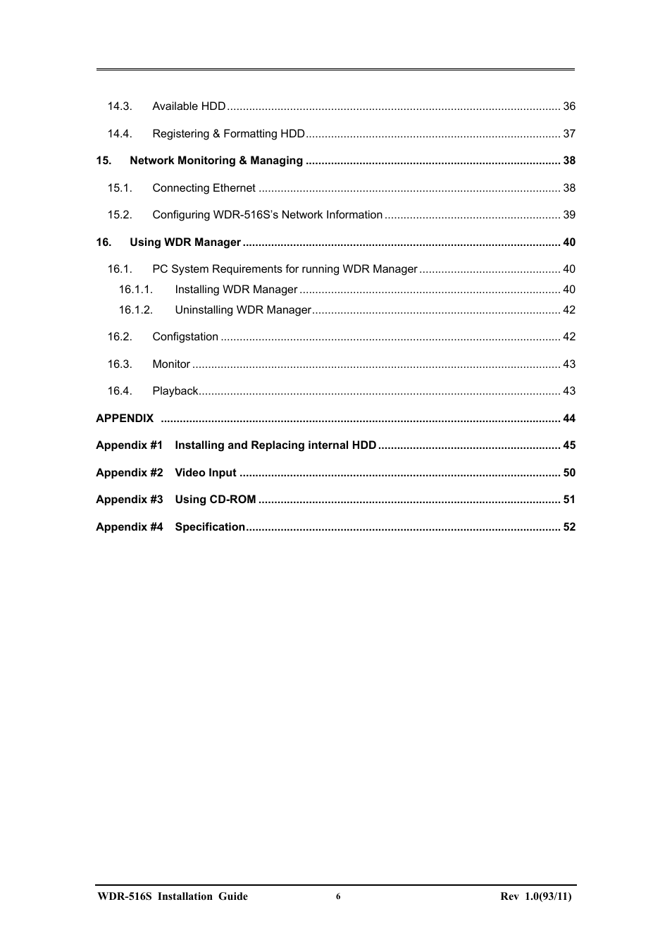 Maxtor WDR-516S User Manual | Page 6 / 56