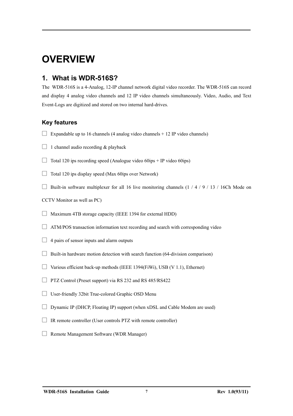 Overview, What is wdr-516s | Maxtor WDR-516S User Manual | Page 7 / 56