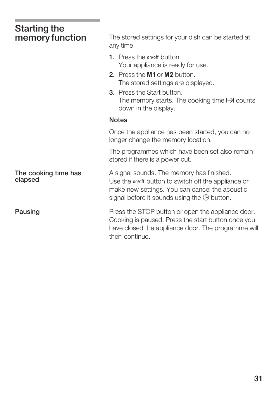 Siemens HF25G5L2 User Manual | Page 31 / 204