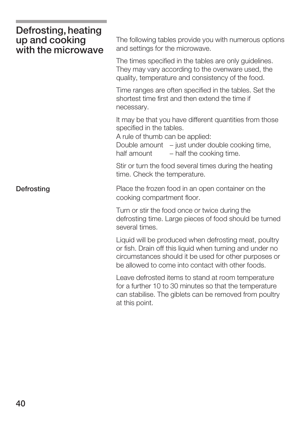 Siemens HF25G5L2 User Manual | Page 40 / 204