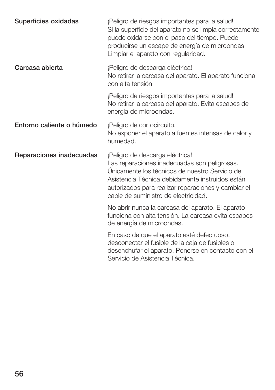 Siemens HF25G5L2 User Manual | Page 56 / 204