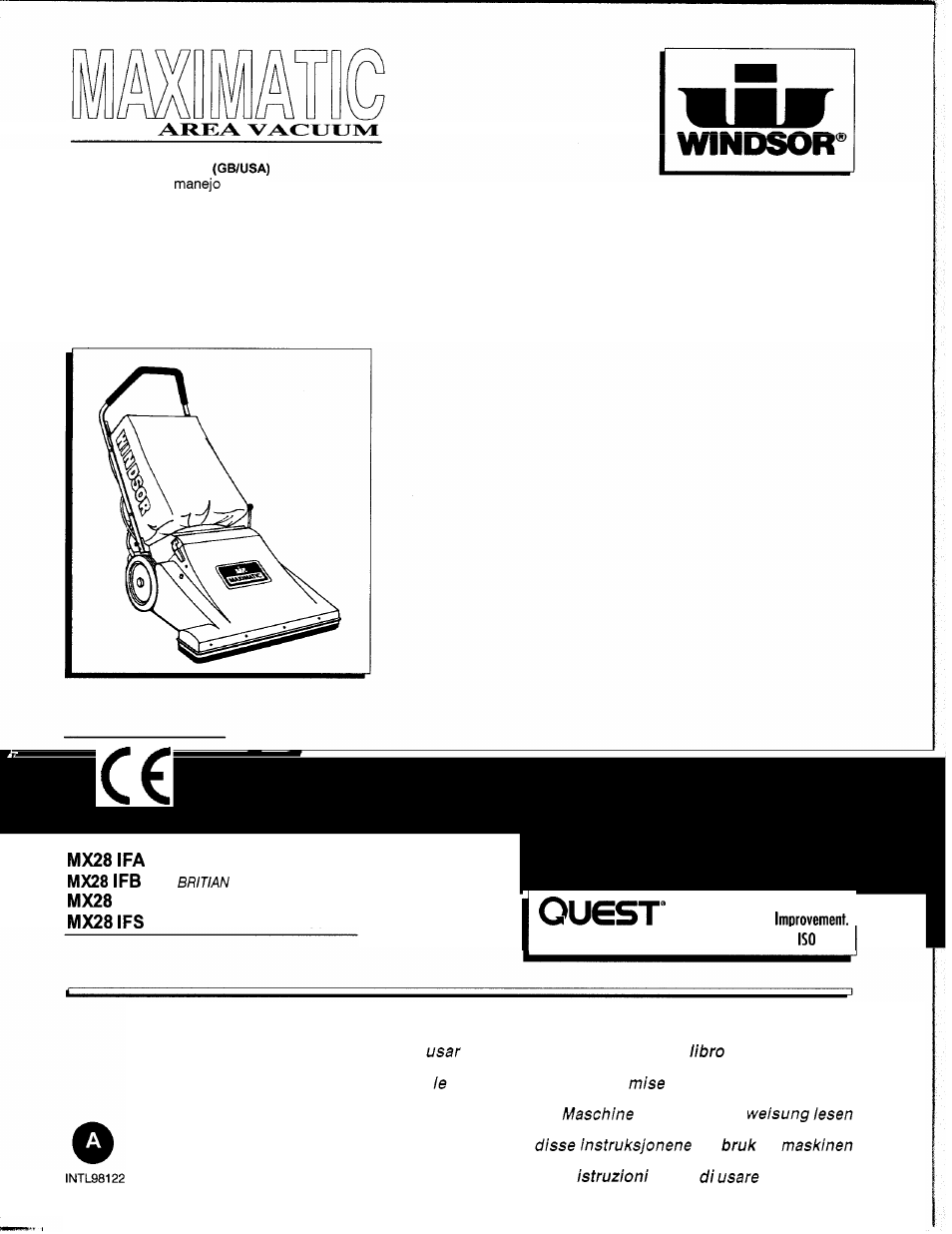 Maximatic MX28 IFB User Manual | 18 pages