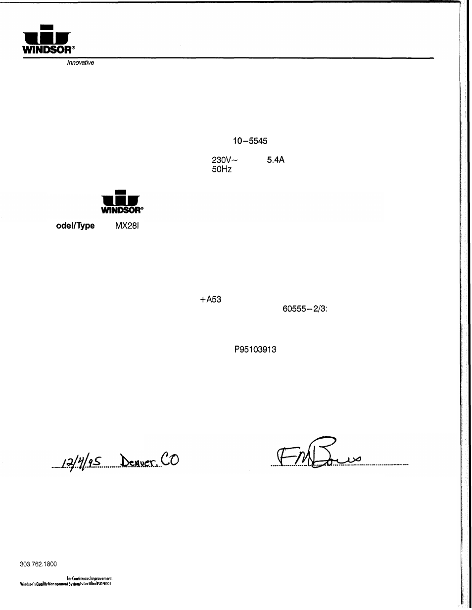 Maximatic MX28 IFB User Manual | Page 18 / 18