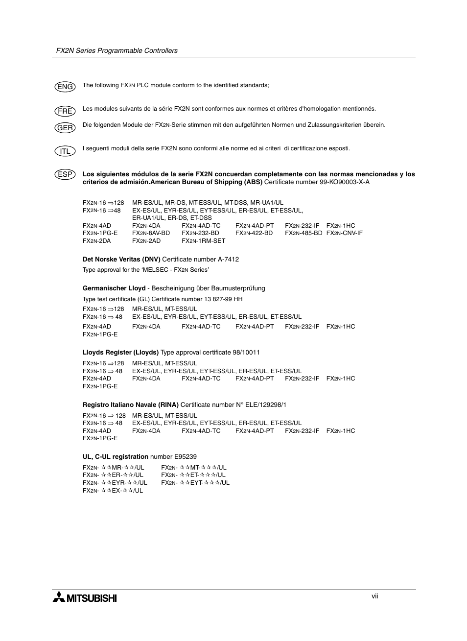 Mitsumi electronic FX2N User Manual | Page 9 / 130