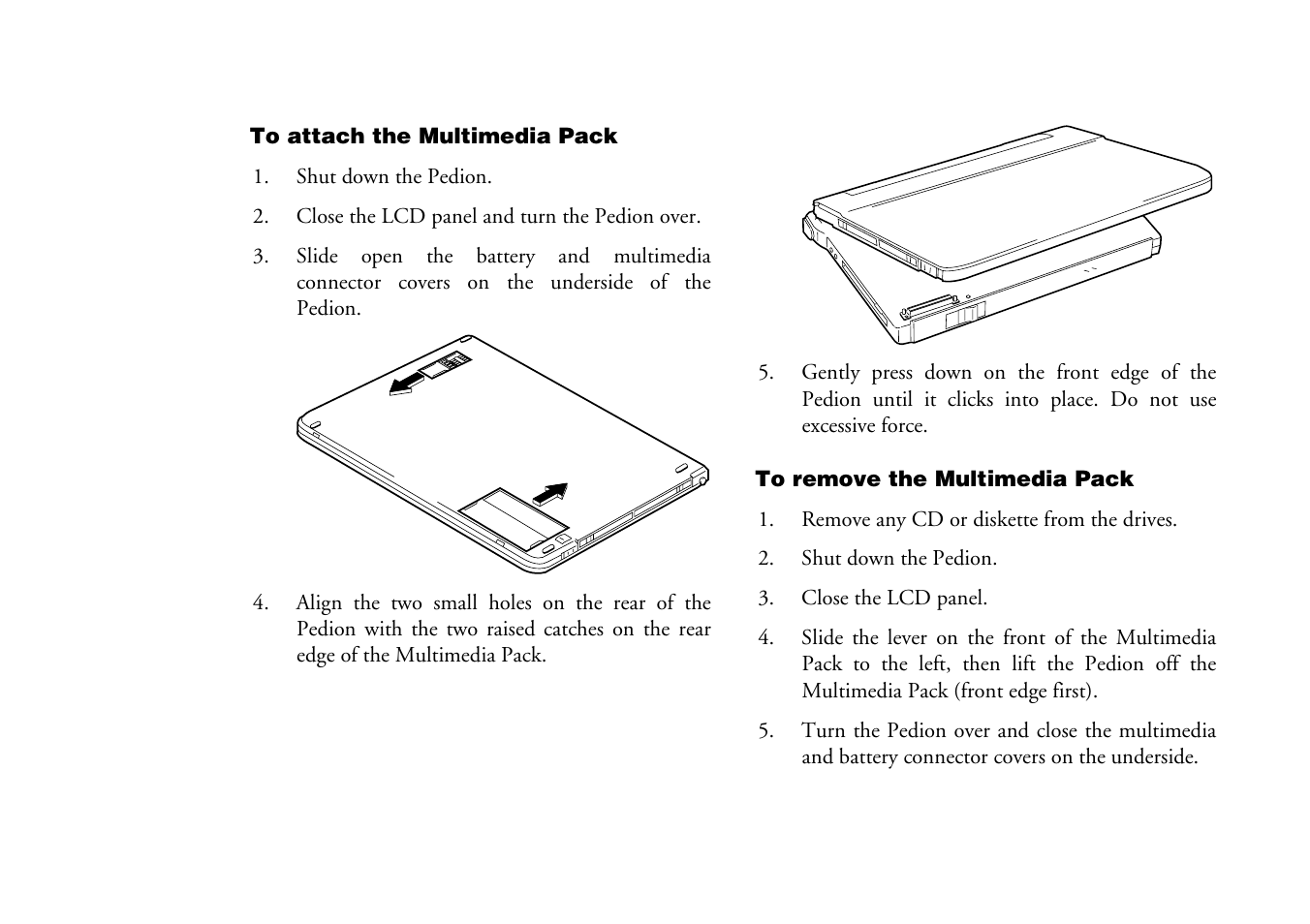 Mitsumi electronic Pedion Laptop User Manual | Page 28 / 85