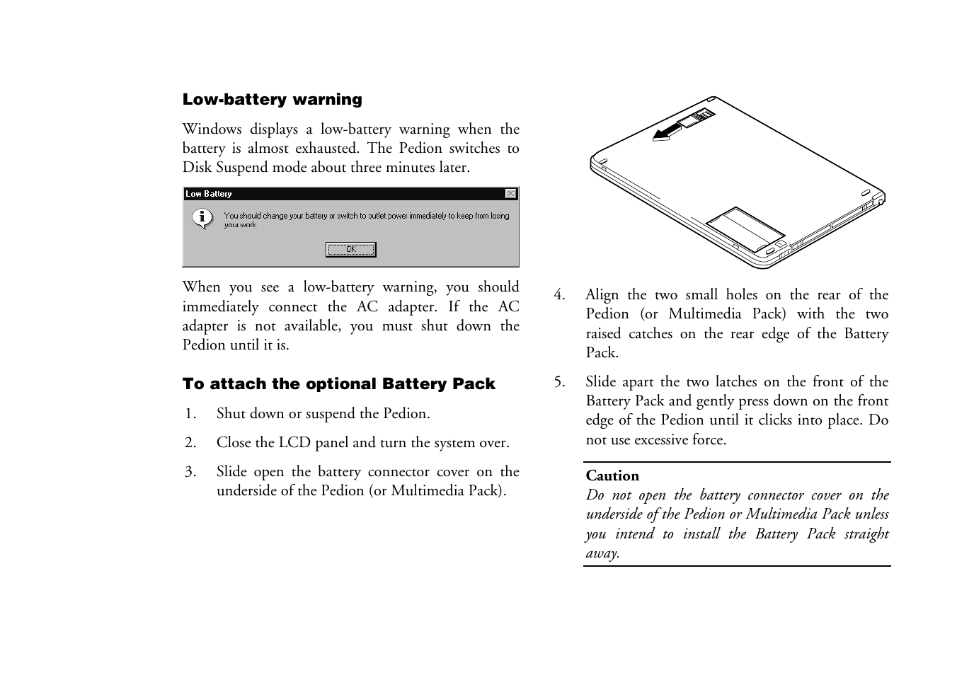 Mitsumi electronic Pedion Laptop User Manual | Page 44 / 85