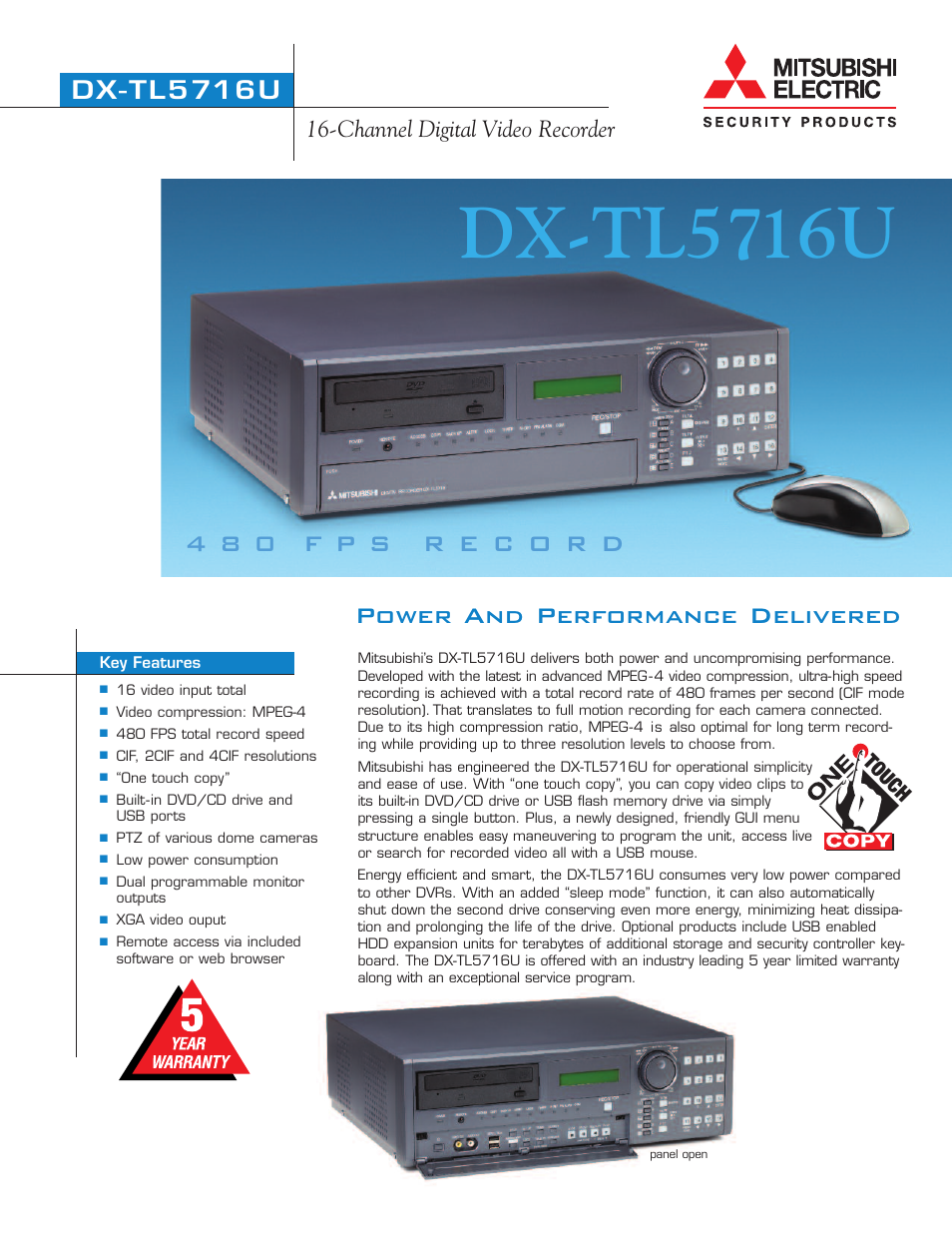 Mitsumi electronic DX-TL5716U User Manual | 2 pages