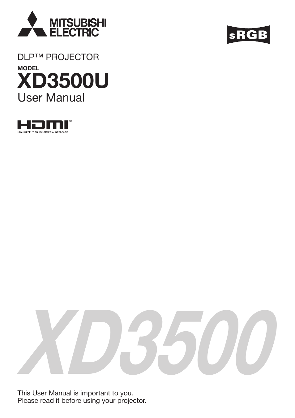 Mitsumi electronic XD3500U User Manual | 53 pages