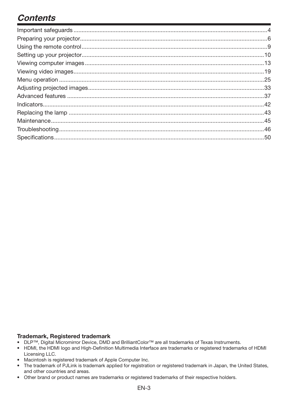 Mitsumi electronic XD3500U User Manual | Page 3 / 53