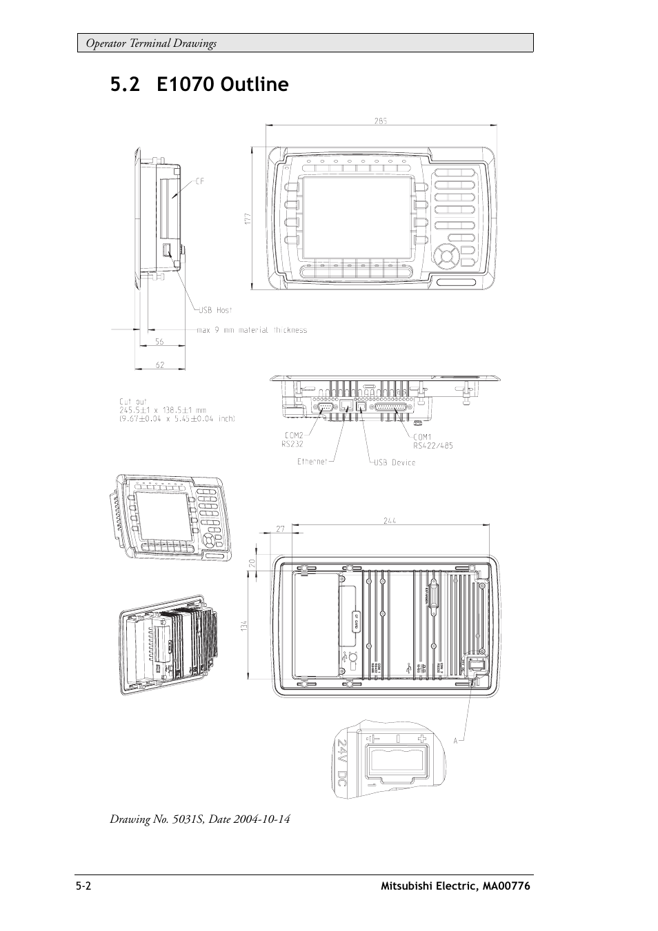 2 e1070 outline, 2 e1070 outline -2 | Mitsumi electronic Mac E1070 User Manual | Page 20 / 24