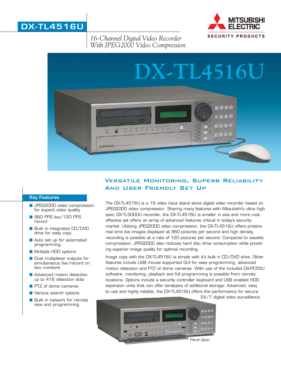 Mitsumi electronic DX-TL4516U User Manual | 2 pages