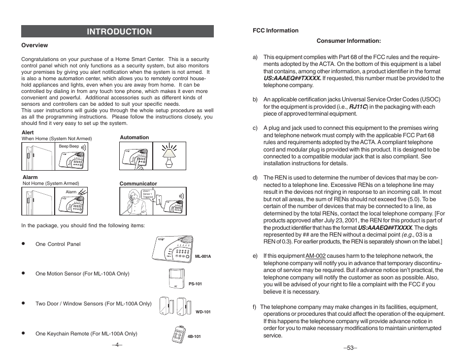 Introduction | Multi-Link ML-001 User Manual | Page 6 / 30