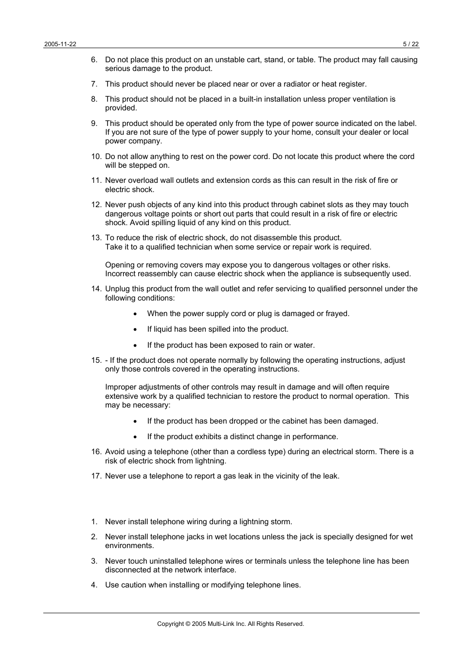 Multi-Link TeleVoIP Stick User Manual | Page 5 / 22