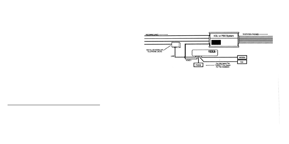 On multiple phone line system a) key system or pbx, Either system. refer to the section on | Multi-Link The Stick Voice/Fax/Modem Call Processor User Manual | Page 30 / 38