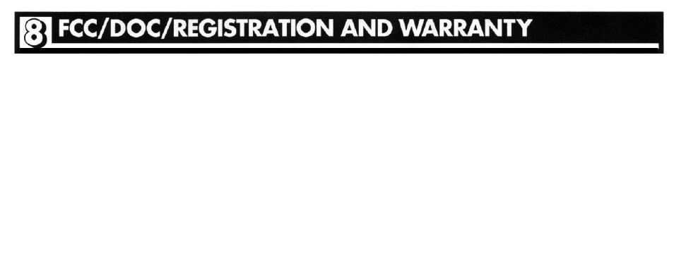 Fcc/doc/limited warrenty, Fcc/doc/limited w a r r a n t y | Multi-Link The Stick Voice/Fax/Modem Call Processor User Manual | Page 35 / 38