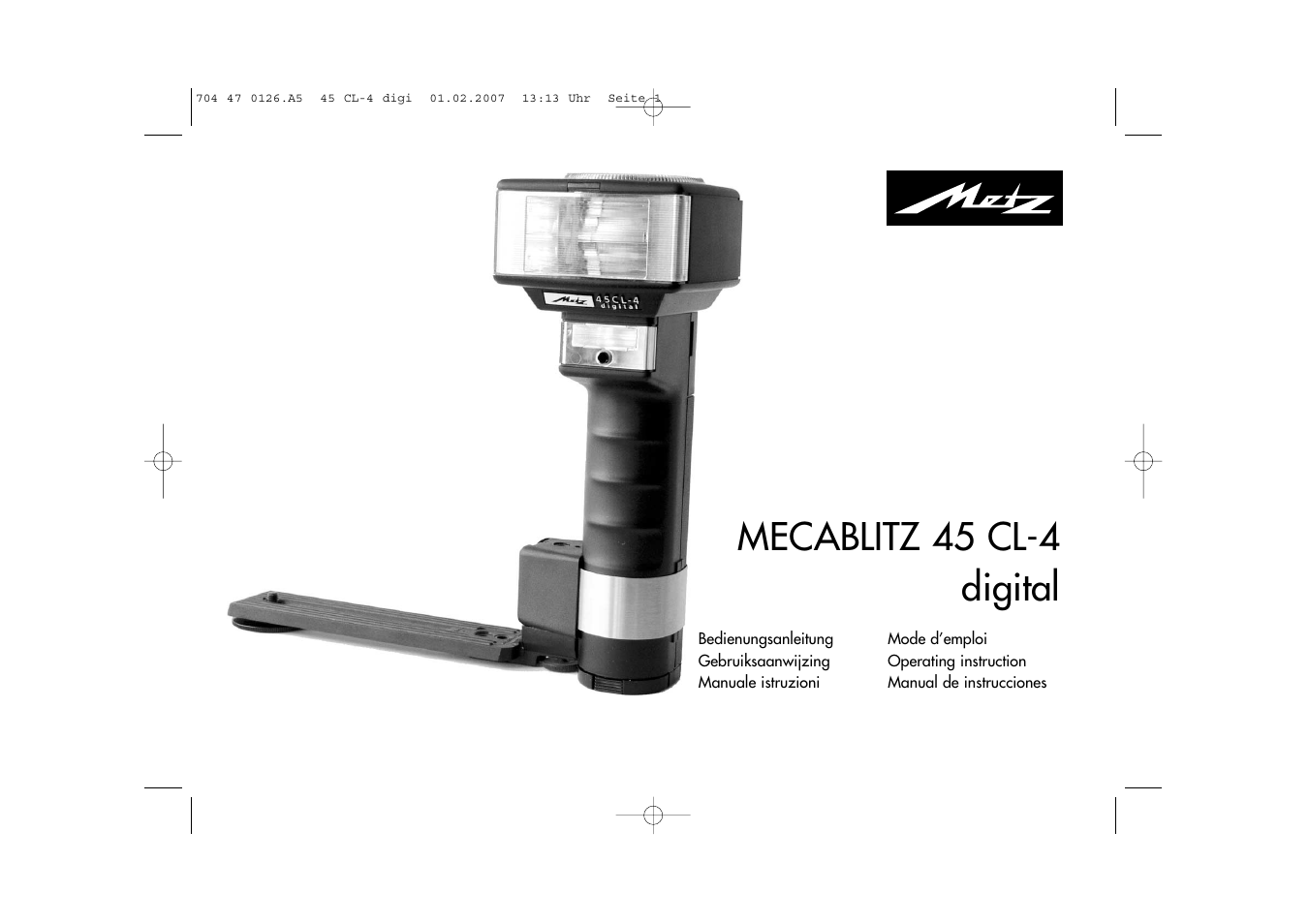 Metz Mecablitz 45 CL-4 User Manual | 104 pages