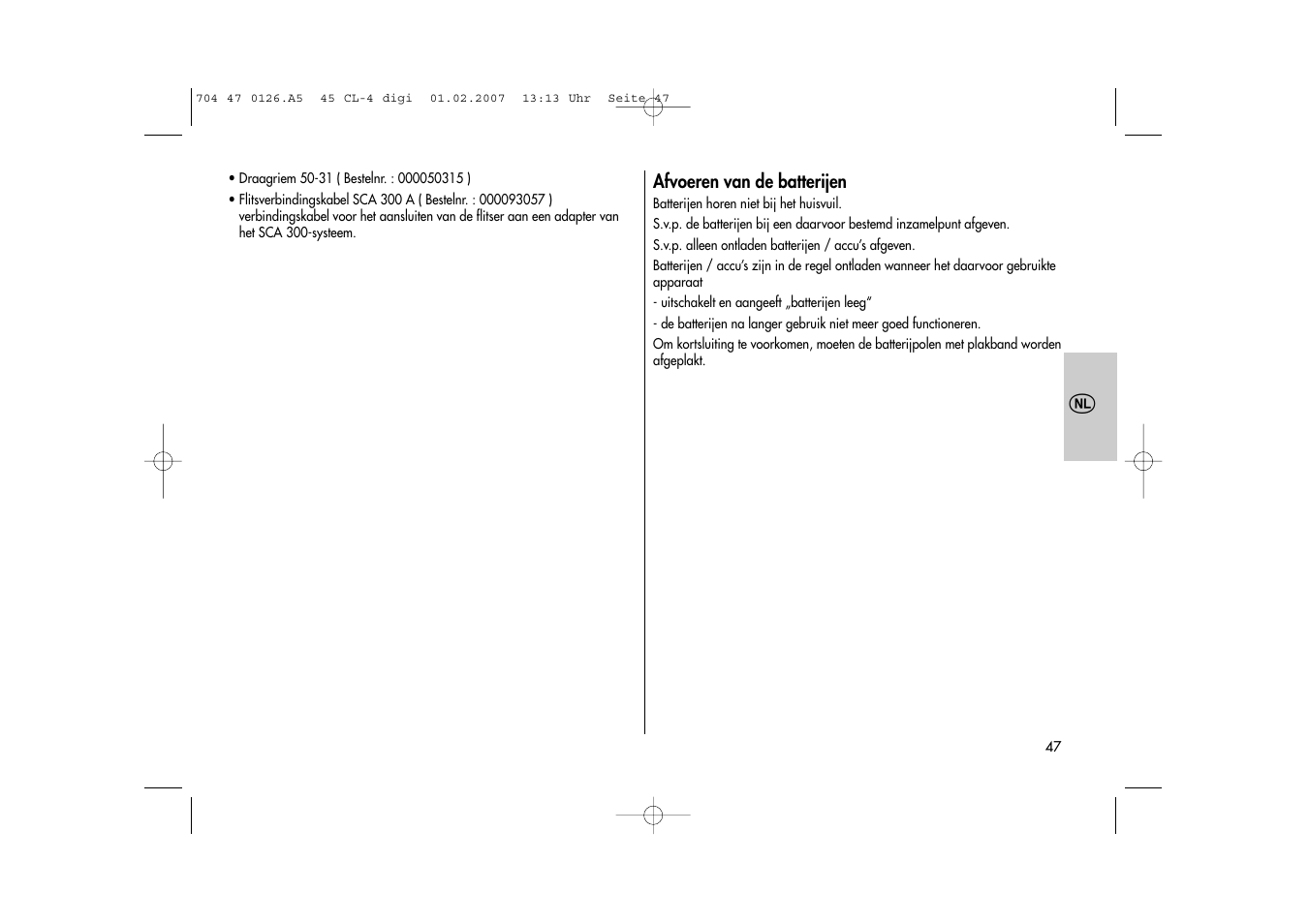 Metz Mecablitz 45 CL-4 User Manual | Page 47 / 104