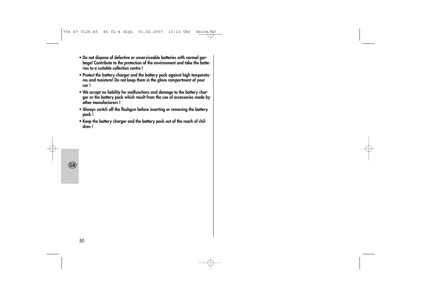 Metz Mecablitz 45 CL-4 User Manual | Page 50 / 104