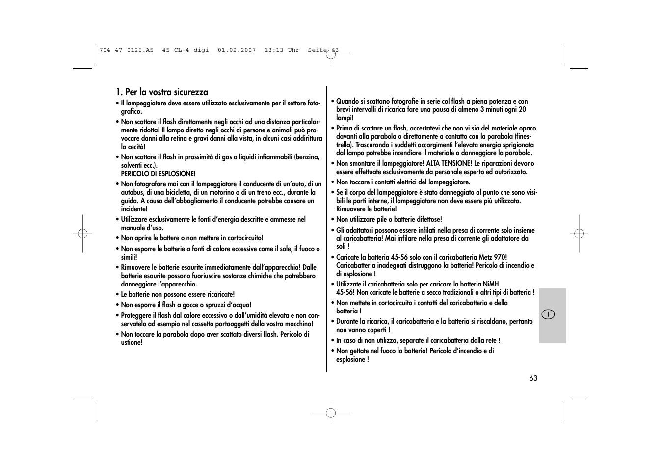 Metz Mecablitz 45 CL-4 User Manual | Page 63 / 104