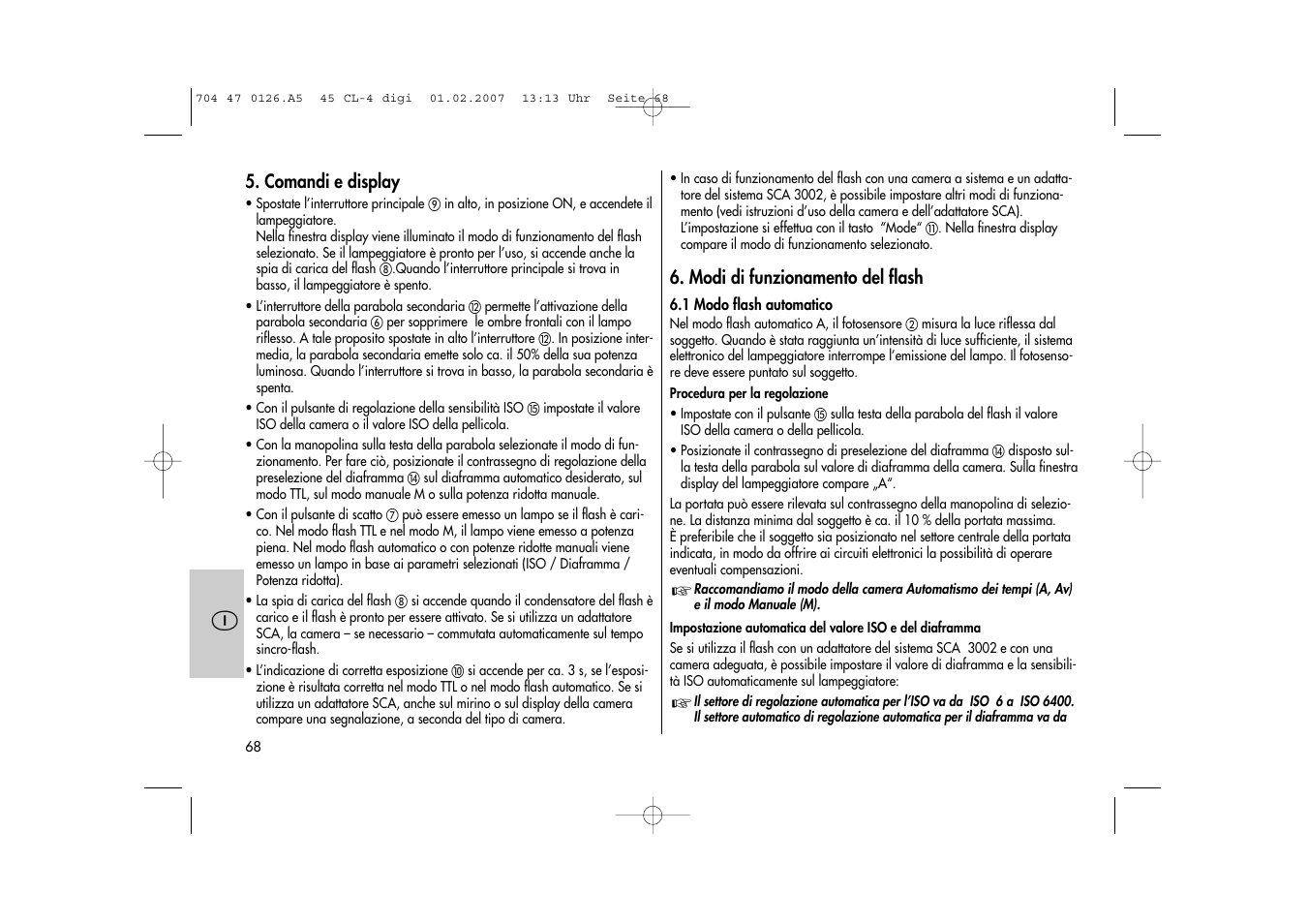 Metz Mecablitz 45 CL-4 User Manual | Page 68 / 104