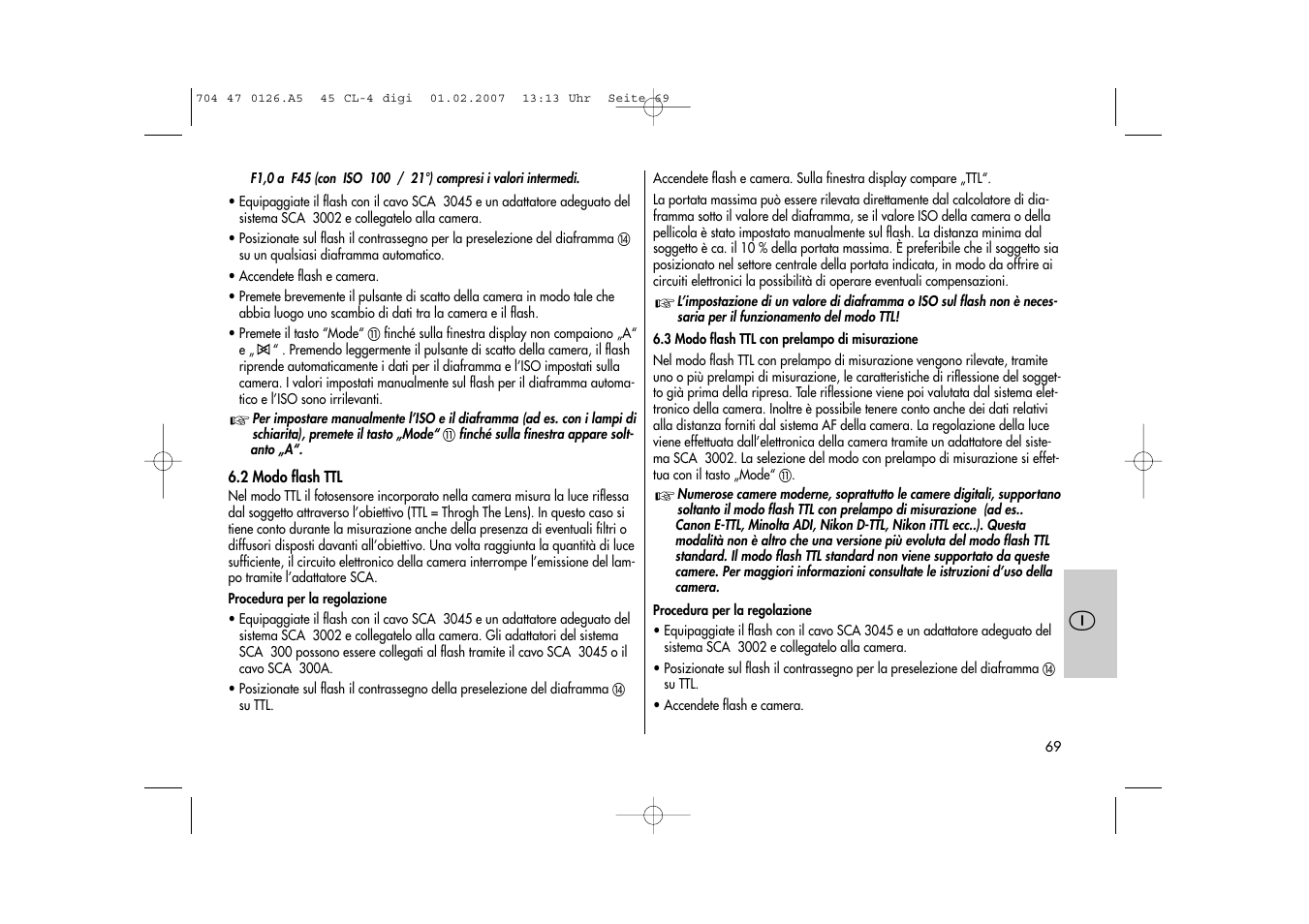 Metz Mecablitz 45 CL-4 User Manual | Page 69 / 104