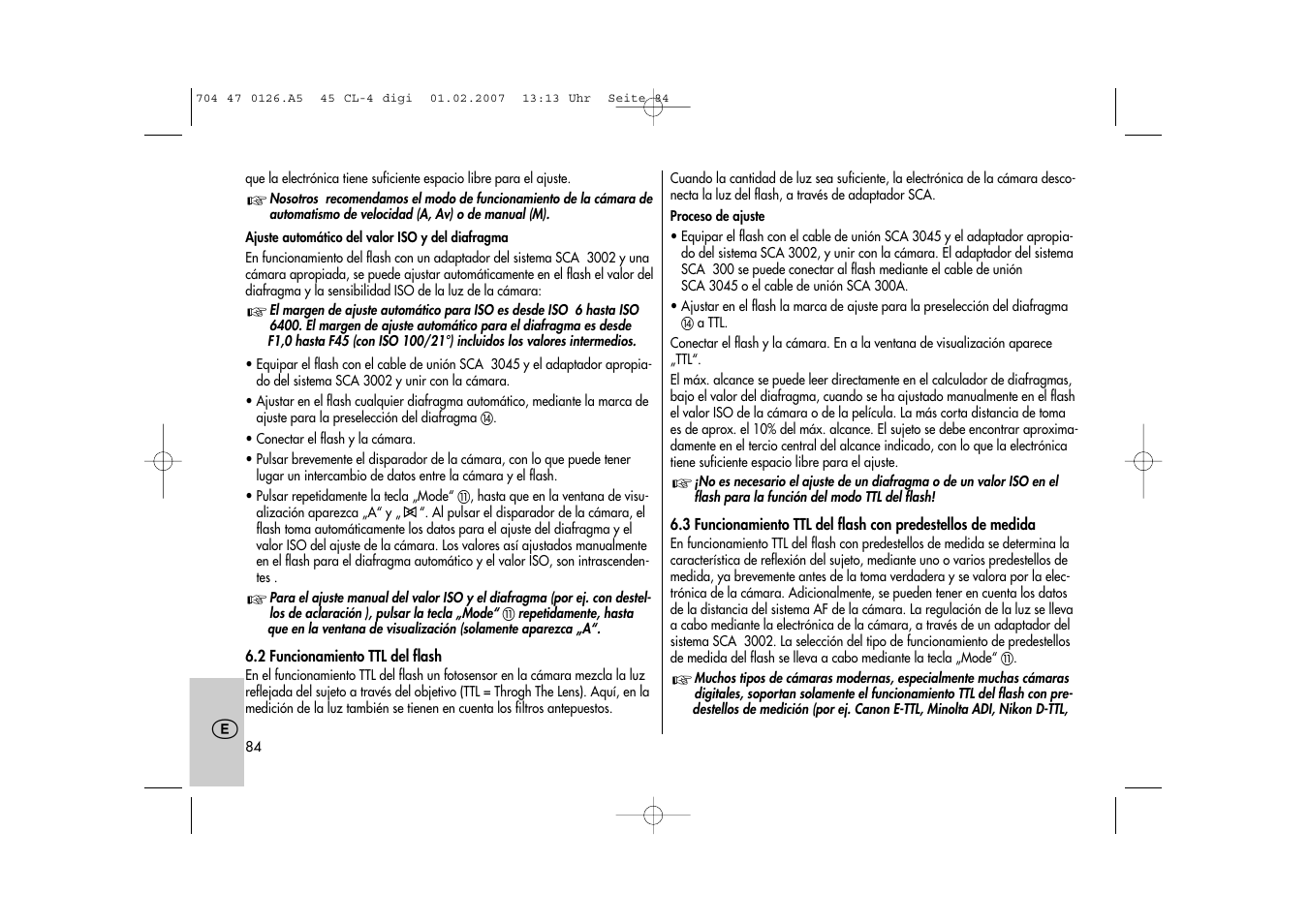 Metz Mecablitz 45 CL-4 User Manual | Page 84 / 104