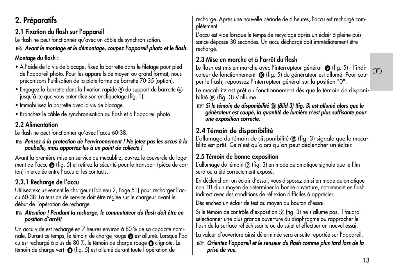 Préparatifs | Metz Mecablitz 60 CT-1 User Manual | Page 13 / 56