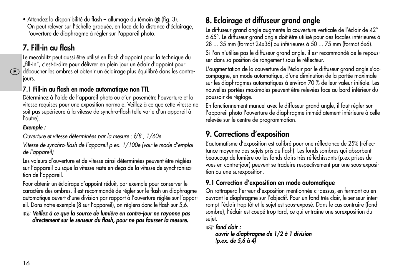 Metz Mecablitz 60 CT-1 User Manual | Page 16 / 56