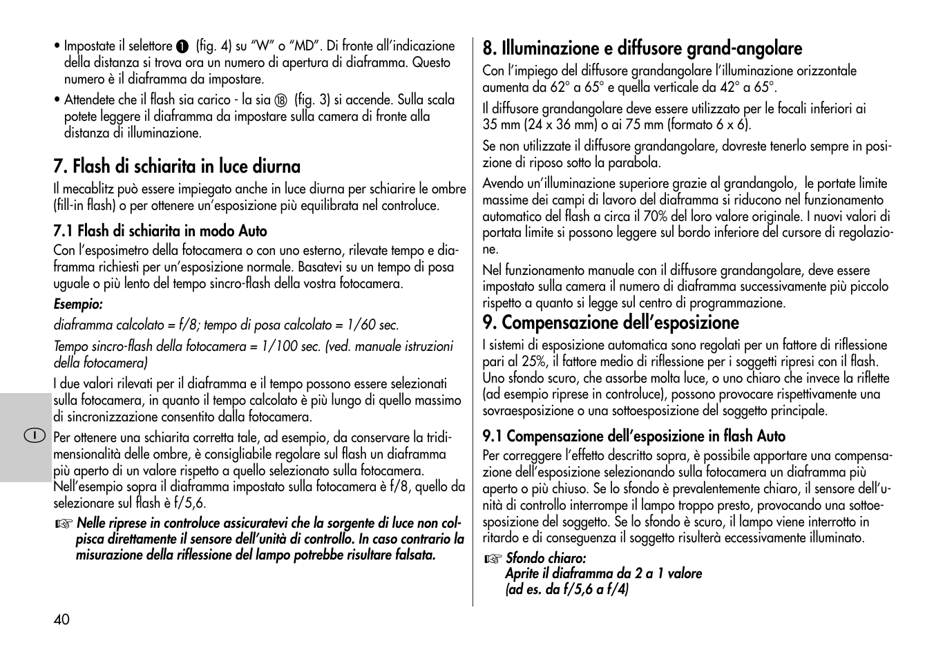 Metz Mecablitz 60 CT-1 User Manual | Page 40 / 56