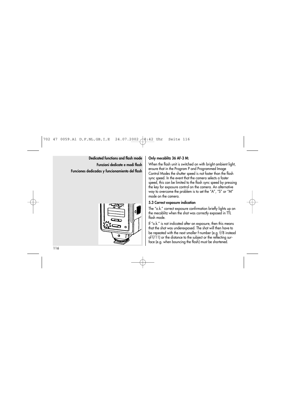 Metz Mecablitz 36 AF-3N User Manual | Page 19 / 41