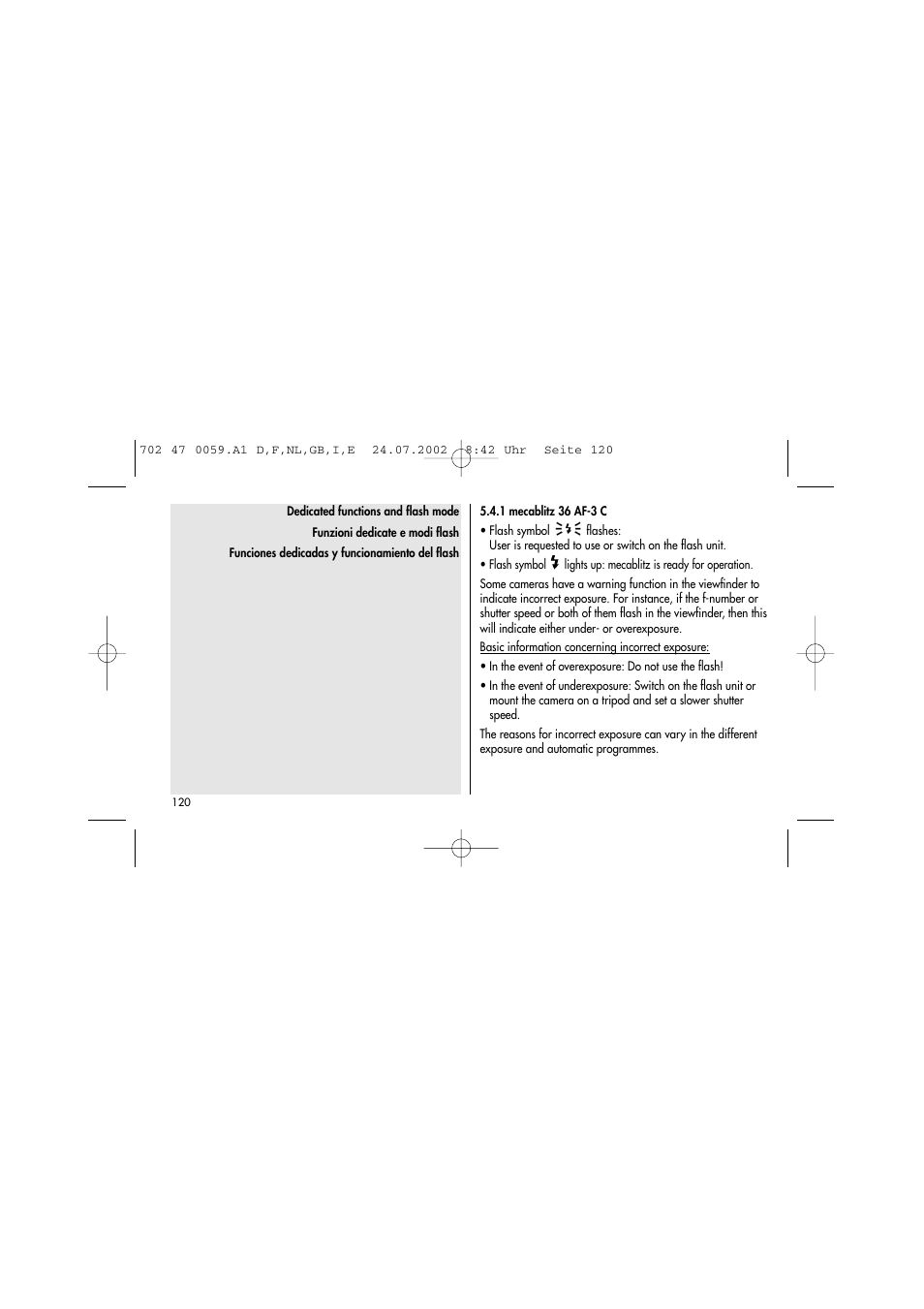 Metz Mecablitz 36 AF-3N User Manual | Page 21 / 41